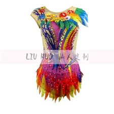 Customize Women Girl Costume Rhythmic Gymnastics Leotards Competition Dress Teen