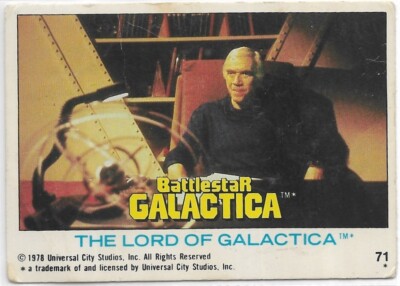 BATTLESTAR GALACTICA 1978 Topps Trading Card #71 The Lord Of Galactica