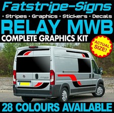 fits Citroen Relay Graphics Stripes Stickers Decals Camper Van Motohome MWB L2