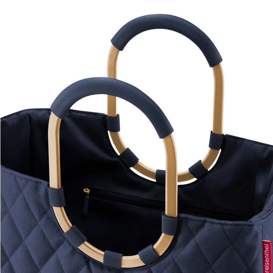 reisenthel Loopshopper L Shopper Schultertasche Rhombus Midnight Gold dunkelblau - Bild 3 von 3