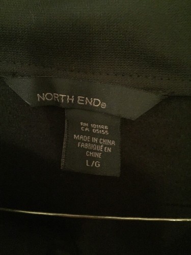 North End ebay Logo Black w/Stitching Performance Pullover 1/4 zip Jacket, Large - Picture 5 of 7