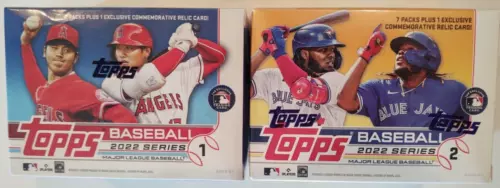 2022 Topps Baseball SEALED Series 1 & 2 Blasters, 2 Box Lot