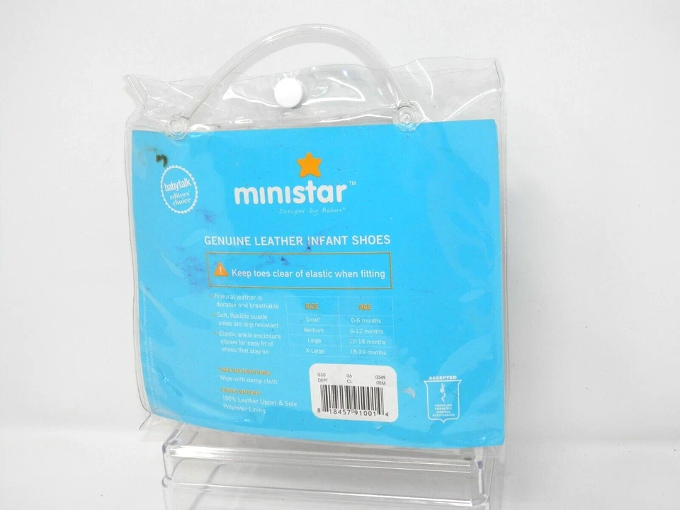 Ministar Cuero Bebé Sandalia Zapatos Marrón Talla Pequeña 0-6 Meses Suela Suave Infantil Foto 4 de 4