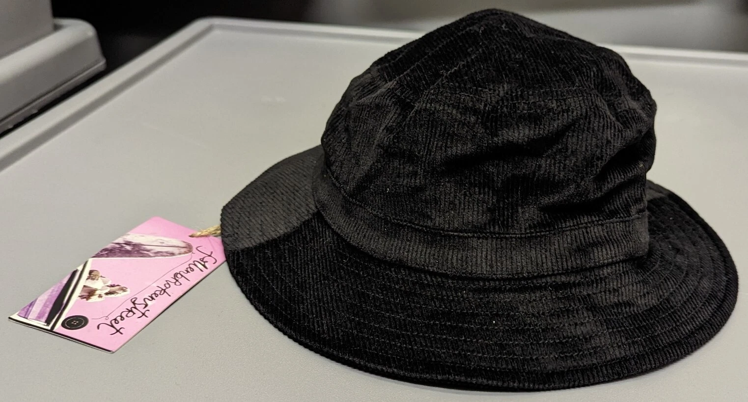 BNWT Fallenbrokenstreet The Saturday Unisex Bucket Hat M/L 57cm Black Corduroy