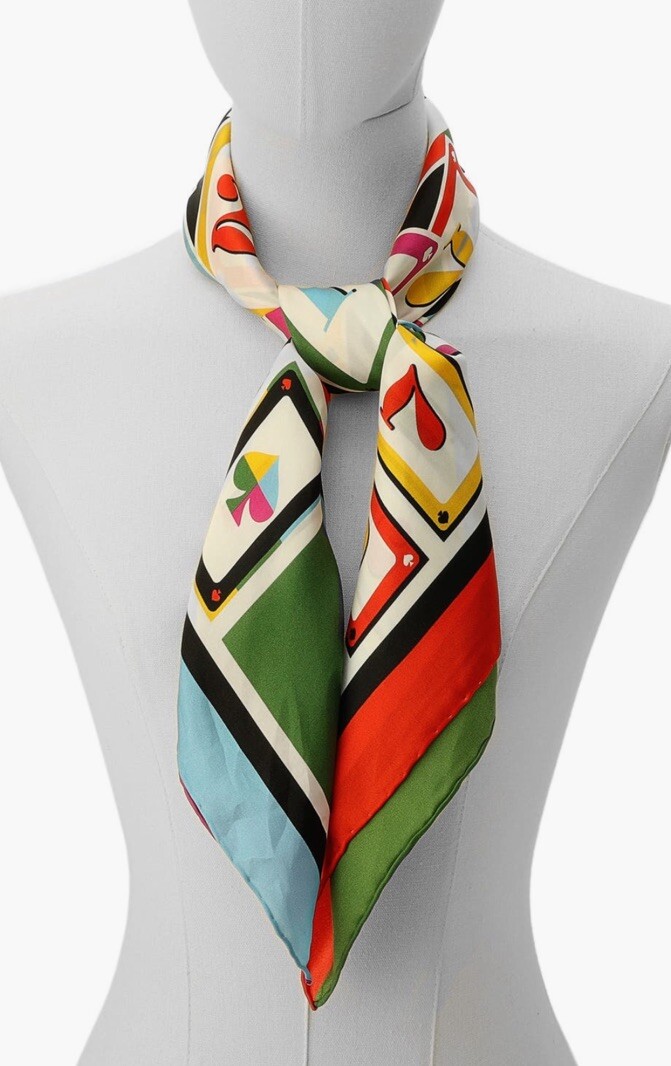 Kate spade♠️ラクダマーチのスカーフ Kate Spade New York Lunar New Year Horse Square Silk Scarf | Nordstrom