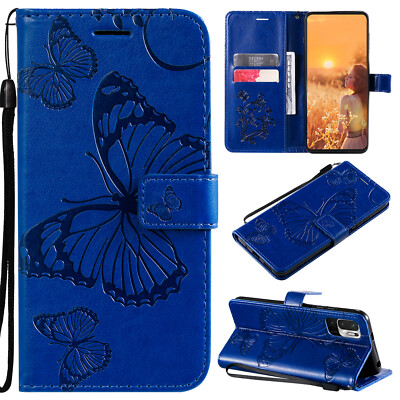 Für Xiaomi Note 10 9 8 Pro Schmetterlingsmuster PU Leder Flip Wallet Case Cover