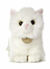 Aurora Miyoni - 7.5" Angora Gatito, Blanco 26220 Peluche Juguete