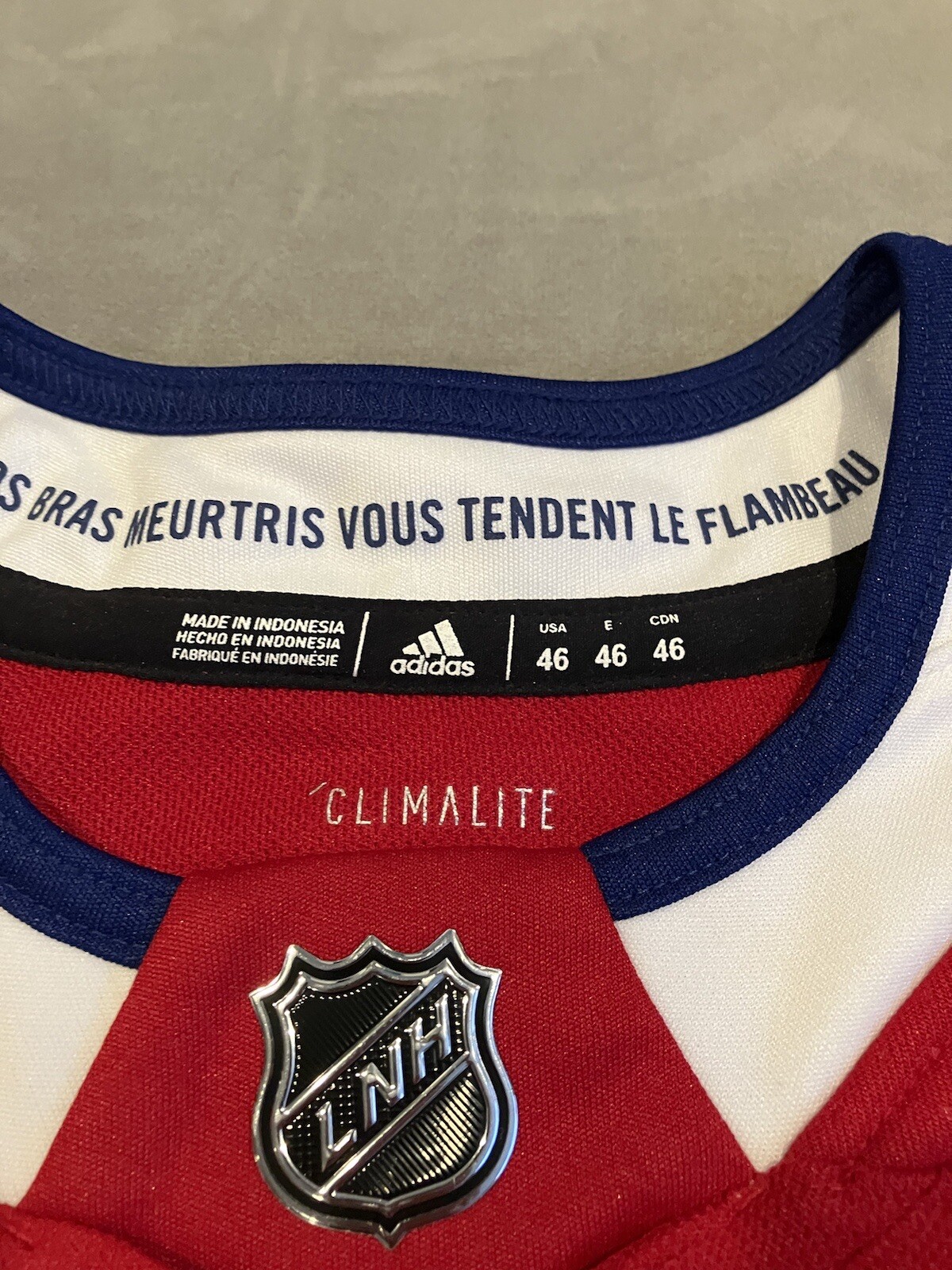 RARE - Adidas - Montreal Canadians - Jonathon Drouin - #92 - Jersey - Men's 46 image 4