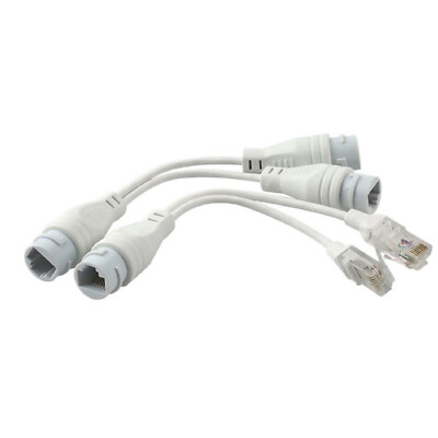 POE Splitter RJ45 2-in-1 Network Cabling Connector For Security Camera Install A