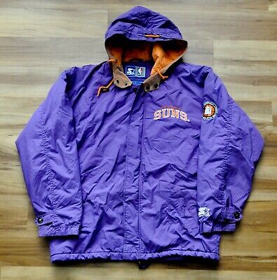 Phoenix Suns Starter Jacket Parka Sun Burst Purple Hood NBA Barkley Men M Medium | eBay Phoenix Suns Starter Jacket Parka Sun Burst Purple Hood NBA Barkley Men M Medium | eBay