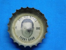COCA COLA COKE NFL ALL STAR BOTTLE CAP "TERRY BARR"~#41~OHB~VIKINGS~1960'S ERA
