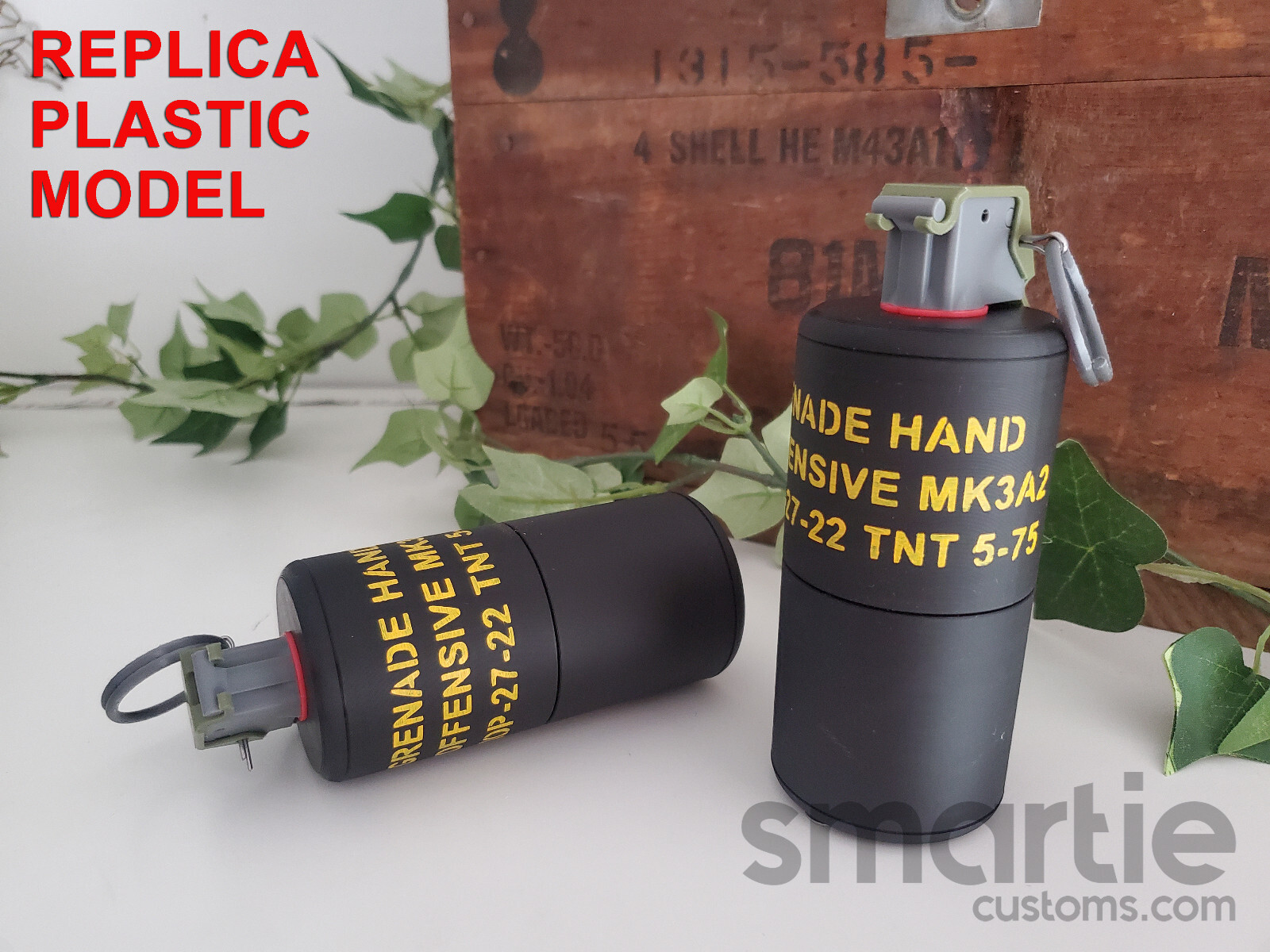 DUMMY MK3 A2 Offensive Concussion Hand Grenade Accurate Size Plastic