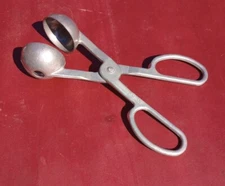 Vintage Aluminum Melon Baller, Scissor Handle, Meatballs, Made in Japan, Clean