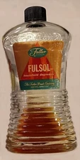Vintage FULLER BRUSH Fulsol GLASS BOTTLE Household Degreaser Cleaner  USA