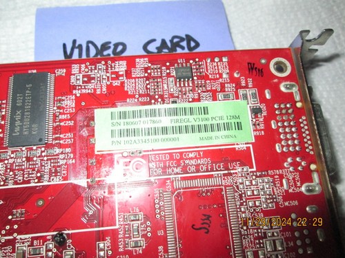 HP FireGL v3100 128MB PCI Express Graphics Video Card 109A33431-00 - Picture 2 of 3
