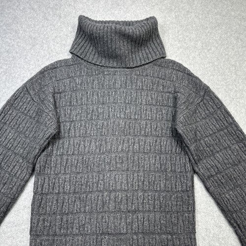 Lacoste Cowl Neck Tunic Sweater Gray Wool Cashmere Blend Soft Cozy Pullover - Picture 3 of 16