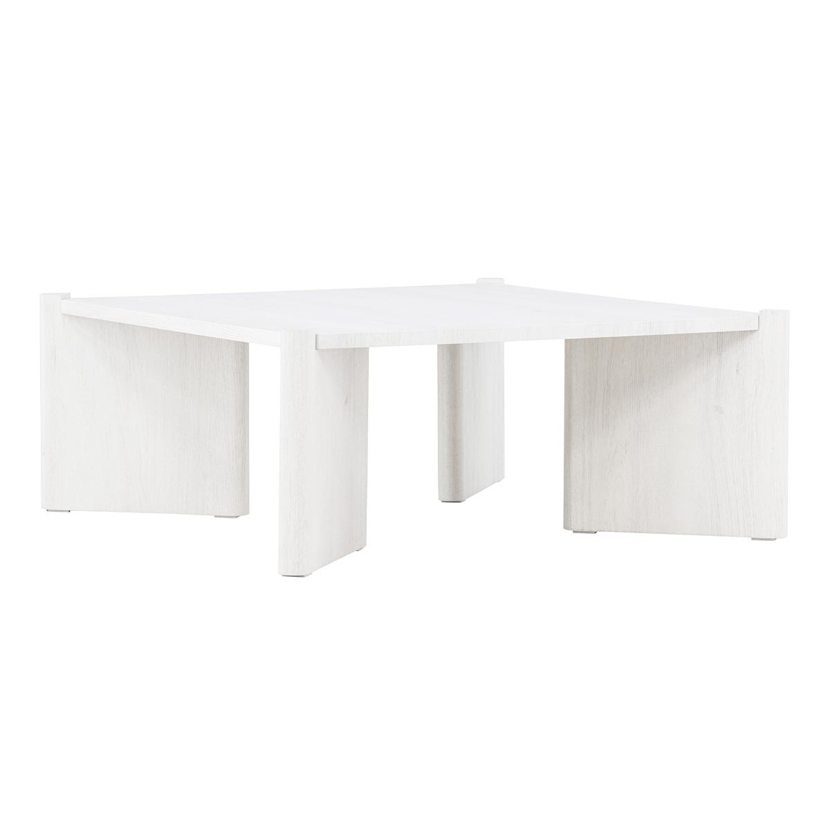 Table basse Rogaland 100cm blanche pour vos apéritifs en famille