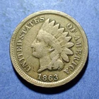 1863 Copper Nickel Indian Cent  G+