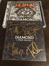 NEW! Def Leppard Signed CD Diamond Star Halos Autographed Insert & CD 
