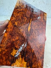 Stabilized Amboyna Burl Knife Scales SAB 1007