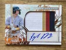 2024 Leaf Trinity Baseball Kyle DeBarge Bronze Patch Autographs /99 #PA-KDB