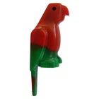 Lego Green Bird with Red Marbling with Narrow Beak (2546 / 64952) inv.565
