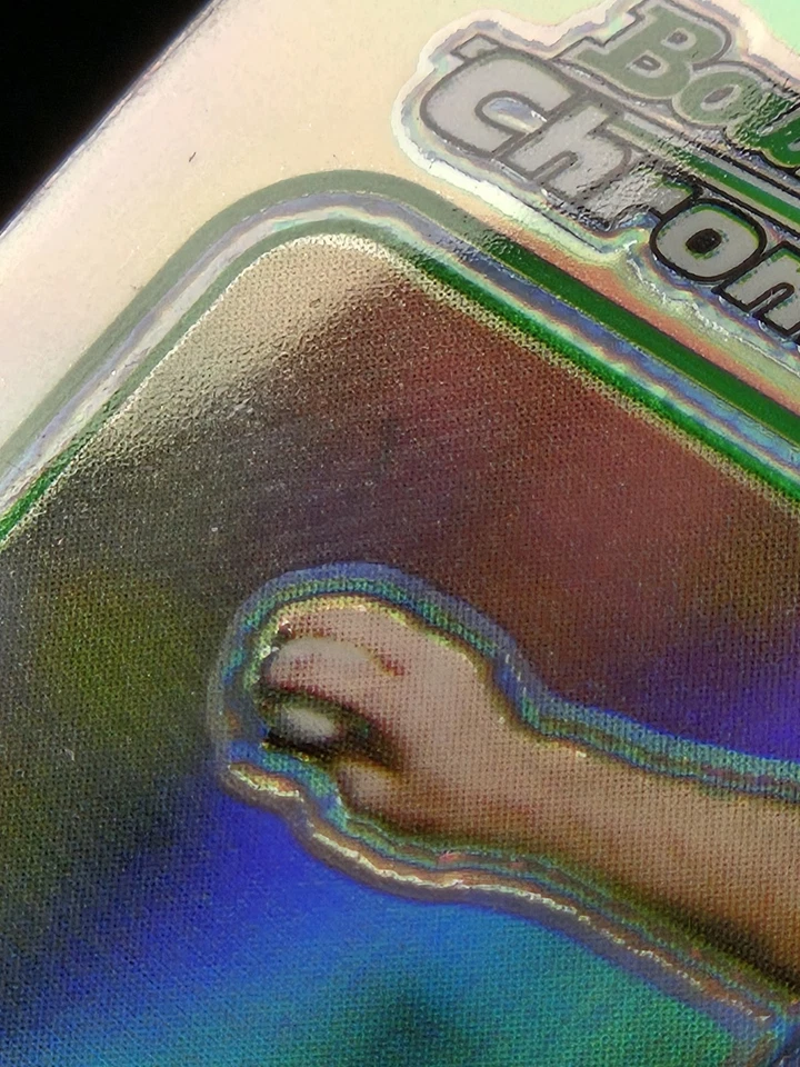 Tarjeta de novato Bowman Chrome Refractor #217 Justin Verlander RC 2006 Detroit Tigers Foto 3 de 4