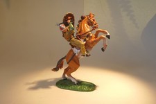 Hausser Elastolin 8880 Normannen Bayeux-Reiter mit Goldrüstung