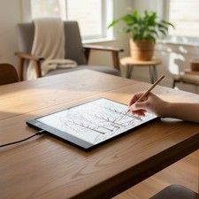 A4 Light Box for Tracing and Drawing, Ultra-Thin Copy Board with Adjustable Brig