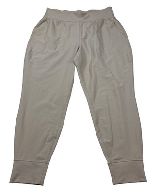 Old Navy Active Powersoft High Rise Go Dry Beige Joggers womens XL (LL487)