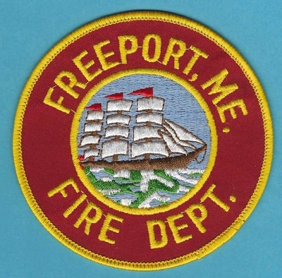 FREEPORT MAINE FIRE RESCUE PATCH