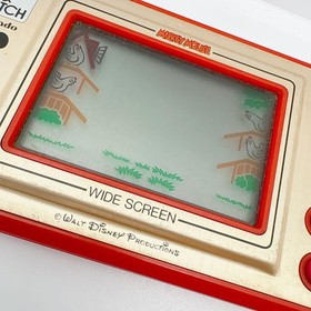 Nintendo Game and Watch Mickey Mouse Egg MC-25 1981 Handheld Wide Screen Retro