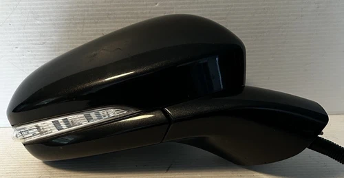 2013 - 2020 Ford Fusion Passenger Heated 11 Wire Black Signal Mirror OEM 1853