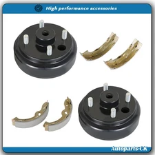 Rear Brake hub Drums Brake Shoe Kit For EZGO TXT Electric Golf Carts 1996+