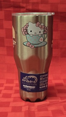 Hello Kitty Stainless Steel Tumbler 30oz The Wave Collection Vandor New