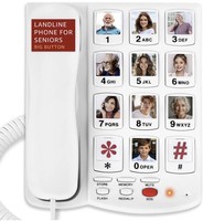 Landline Telephone Elderly Large One Touch Big Button Loud Volume Simple Easy
