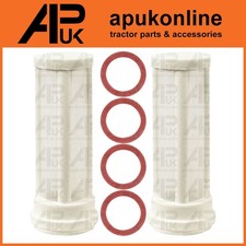 2x Fuel Tap Filter Fibre Washers for Massey Ferguson 50B 50D 50E 50EX Backhoe