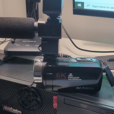 6K Ultra HD WiFi Handheld Camcorder Black Built-in Microphone High Definition