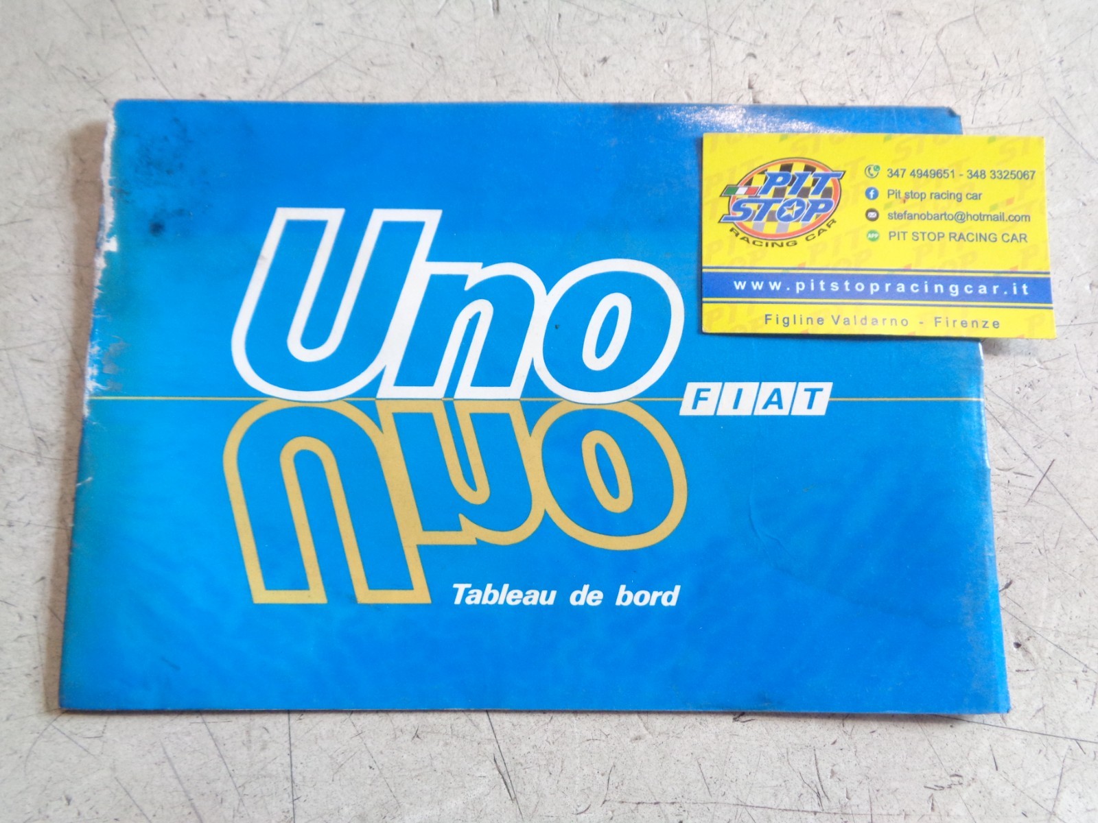 LIBRETTO - ALLEGATO CRUSCOTTO STRUMENTI FIAT UNO - TURBO I.E. - IN FRANCESE