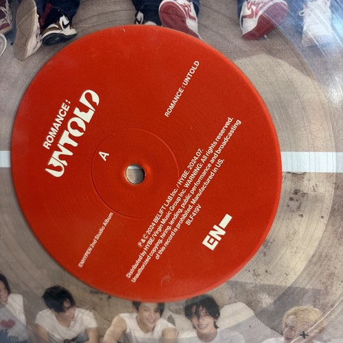 ENHYPEN - Romance: UNTOLD (New Vinyl LP) Clear Vinyl, With Booklet, Stickers - Picture 3 of 7