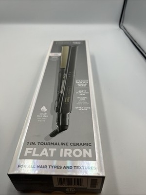 InfinitiPRO by Conair 1 In. Tourmaline Ceramic Flat Iron Smooth and Shine NIB