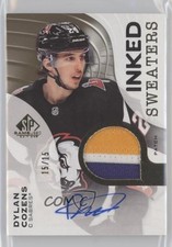 2023 Upper Deck SP Game Used Inked Sweaters 15/15 Dylan Cozens Patch Auto 0be5