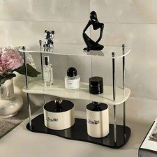 Removable Acrylic 3-Tier Tabletop Display Stand for Cosmetics and Perfume - Desk