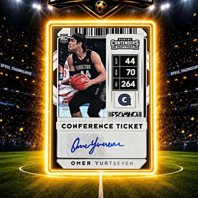 Panini Contenders 2020 Omer Yurtseven Conference Ticket RC Auto #44
