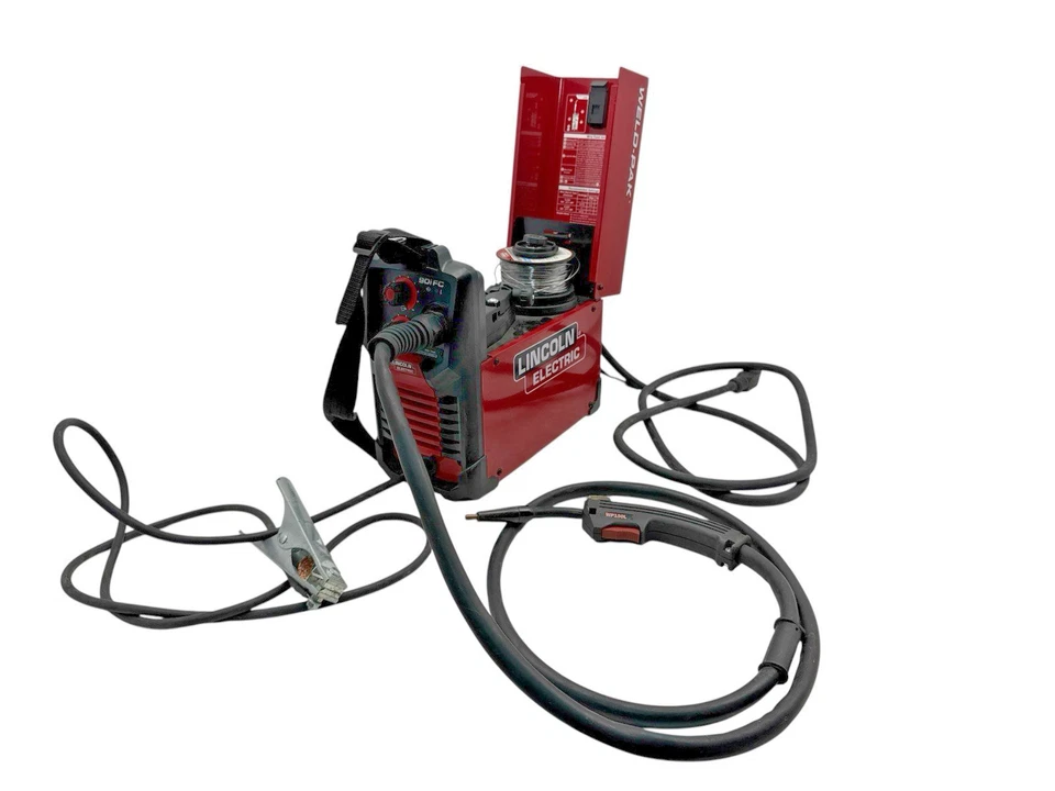 Lincoln Electric 90i FC WELD-PAK Soldador de alimentación de alambre con núcleo fundente K5255-1 Luz Usado2 Foto 2 de 4