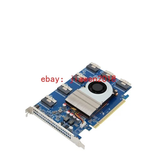 No disassembly required PLX88096 Expansion Card PCIe 4.0 X16 SLIMSAS 6*SFF-8654
