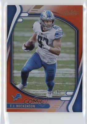 2021 Panini Absolute Spectrum Orange 20/75 TJ Hockenson #10 1u5y