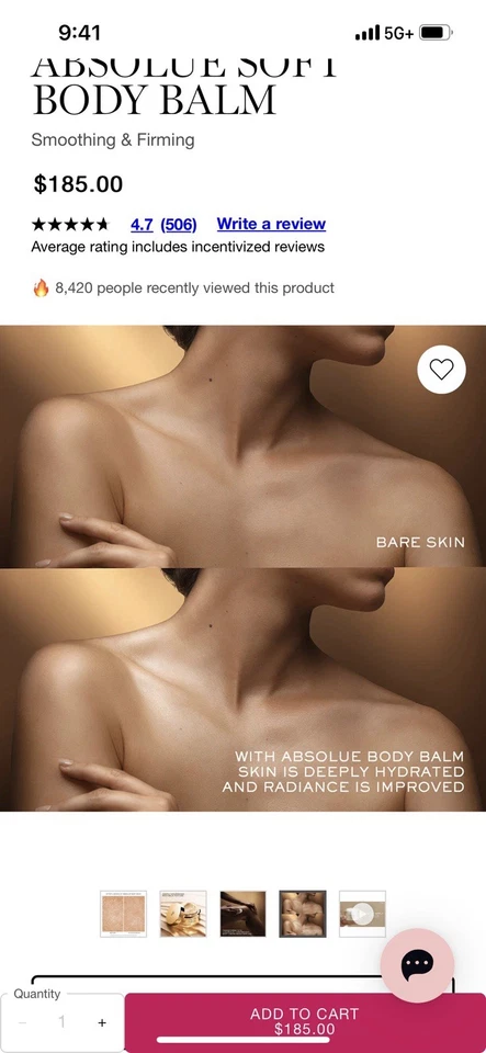 LANCOME Absolue Soft Body balm With Rose Extract 190ml / 6.4oz /New / $185 Value - Image 4 of 4