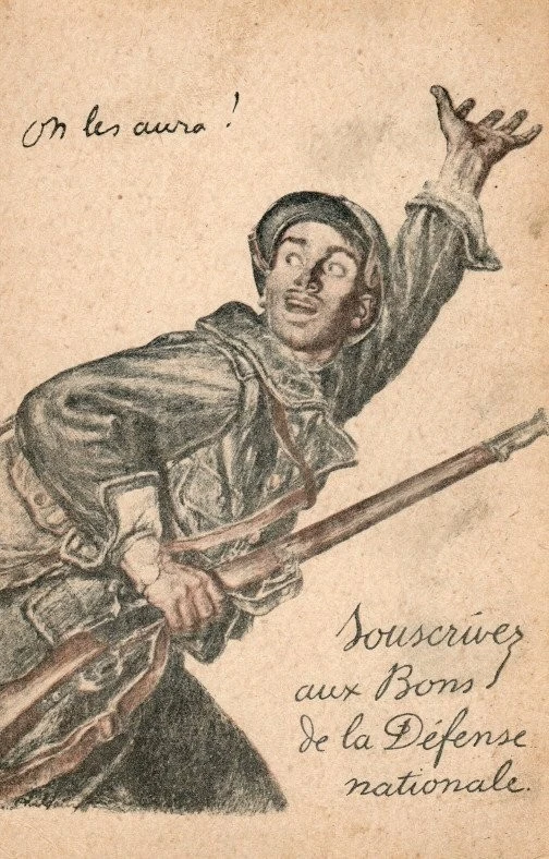 Carte Postale Ancienne Patriotique (137004) - Thème Militaire - Fabriquée En France