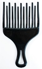 PETTINE PER CAPELLI AFRO MOSSI RICCI DENTI LUNGHI NUOVO PARRUCCHIERE